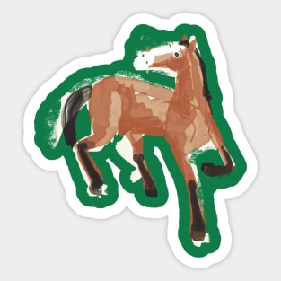 Brown horse Sticker